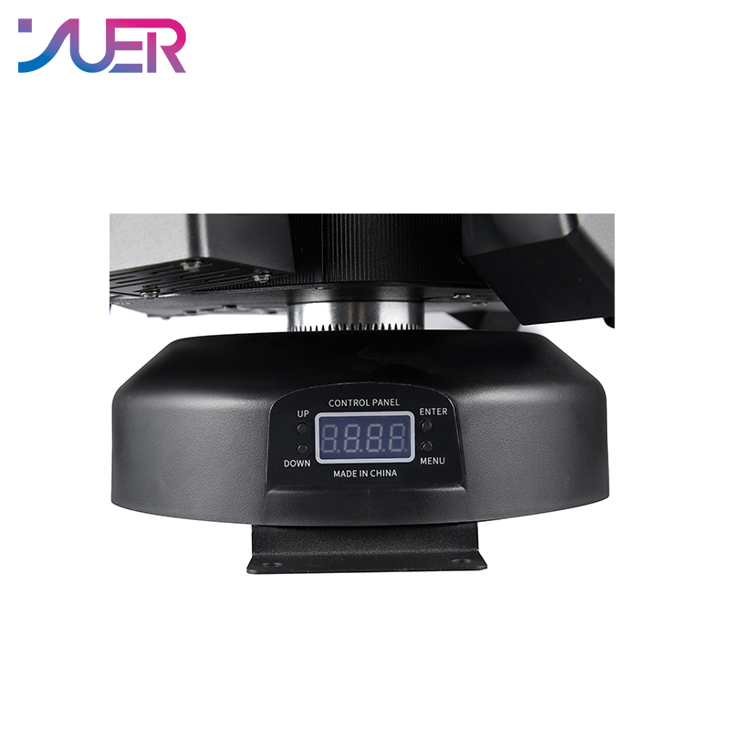 YUER Remote Control 10X10W RGBW 6 Head LED Beam Moving Head Light with RG Laser Effect DMX Stage Lighting for Disco Music Bar Party