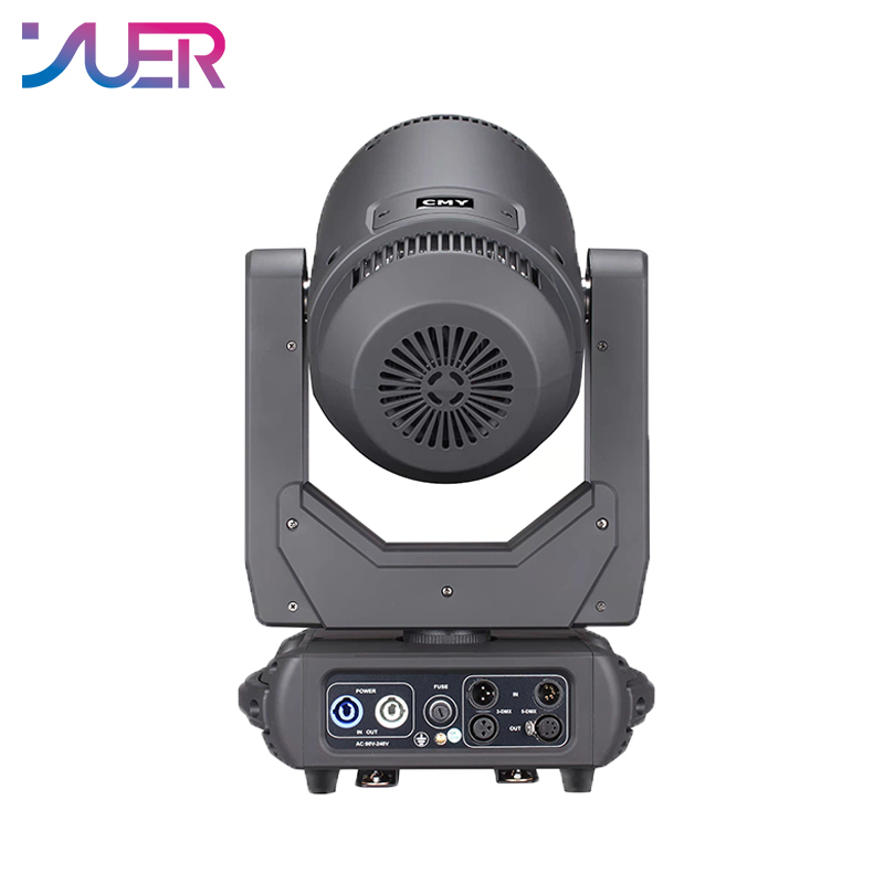 YUER 350W Beam Spot Zoom cutting Moving Head Light 5 Prisms DMX Strobe Eeffect For Stage Theater DJ Disco Performance Wedding Light