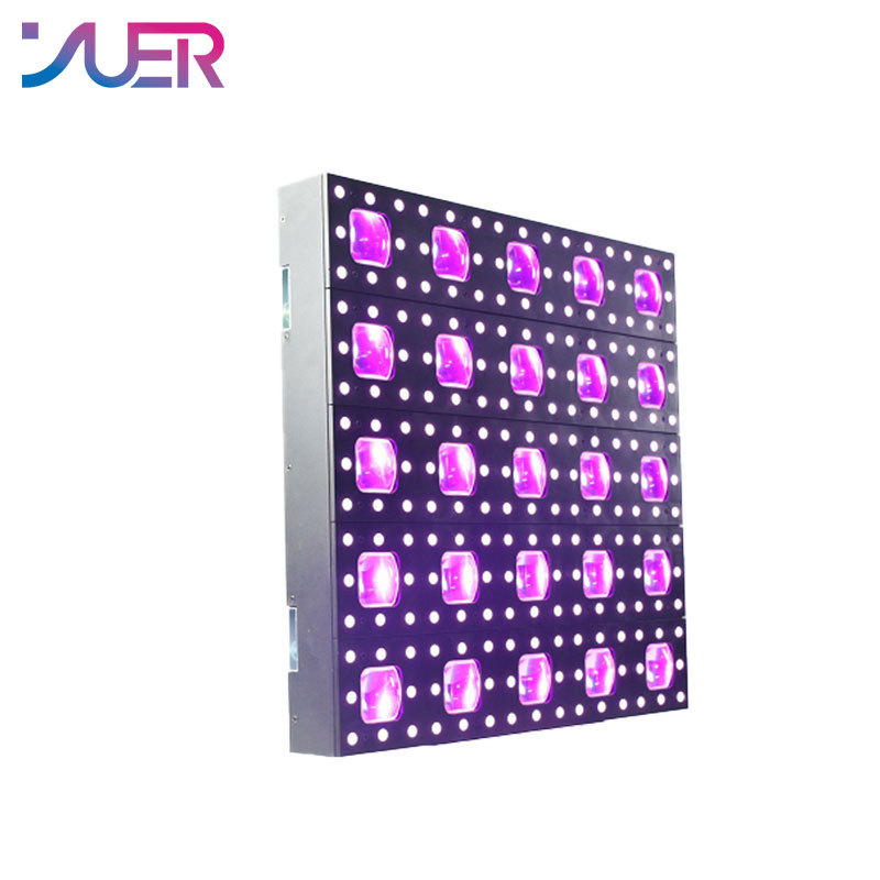 YUER LED 25x30W RGBW Matrix Beam Star Sky Effect Stage Ligthing With 200x0.2w RGB Rainbow Effect Stage Lighting Bar Dj Disco Club
