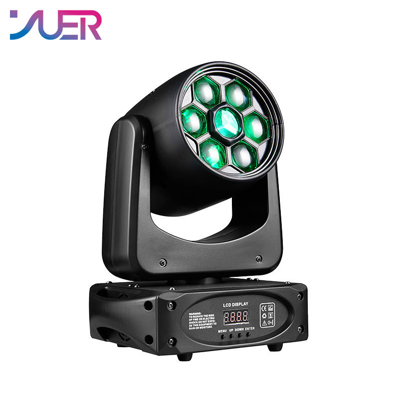YUER Bee Eye LED Spot 150W Moving Moving Light and Gobo 3 Sided Prism DMX Controller LED Spotlight Moving Disco Dj Party Light