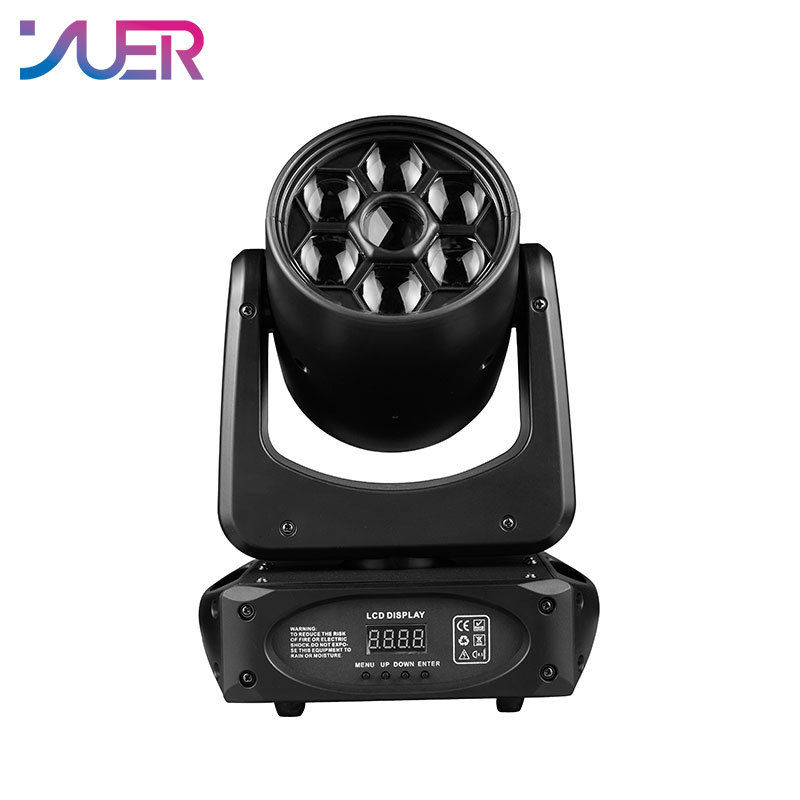 YUER Bee Eye LED Spot 150W Moving Moving Light and Gobo 3 Sided Prism DMX Controller LED Spotlight Moving Disco Dj Party Light