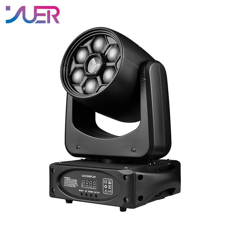 YUER Bee Eye LED Spot 150W Moving Moving Light and Gobo 3 Sided Prism DMX Controller LED Spotlight Moving Disco Dj Party Light