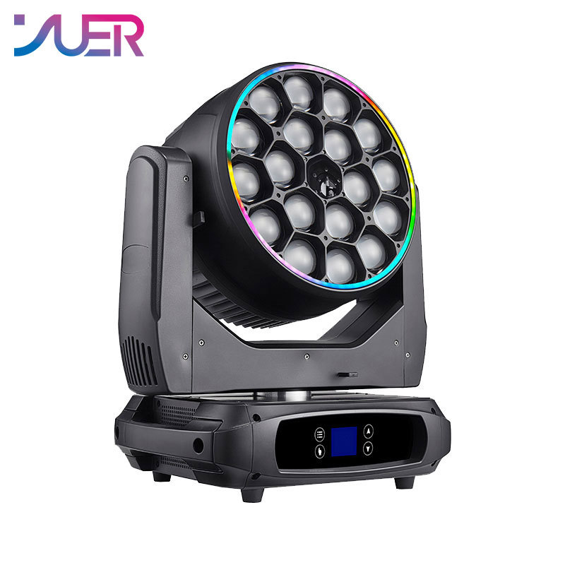 YUER  LED 18X40W RGBW Bee Eye RGB Laser Moving Head Light With SMD DMX512 For Disco Party Club 52/76/148CH DJ Stage Effect Lights