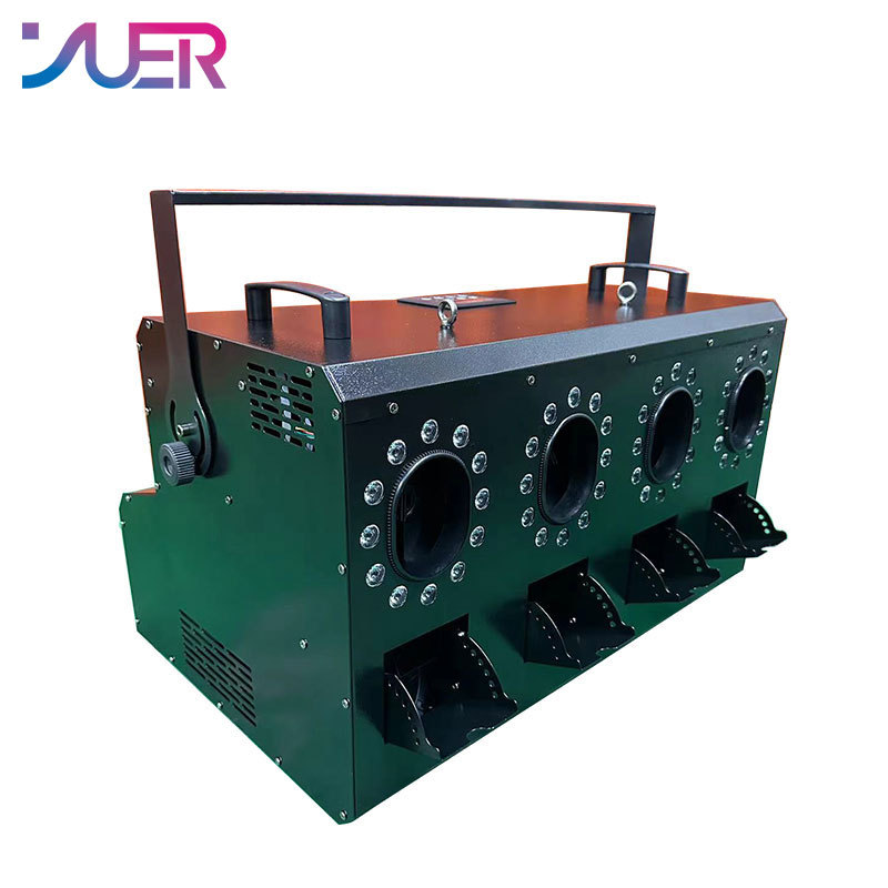 YUER FOG BUBBLE MACHINE DMX512 AND REMOTE SMOKE BUBBLE MACHINE WITH RGBW LED LIGHTS DJ STAGE EFFECT BUBBLE MACHINE