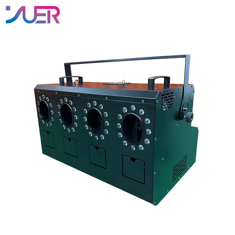YUER FOG BUBBLE MACHINE DMX512 AND REMOTE SMOKE BUBBLE MACHINE WITH RGBW LED LIGHTS DJ STAGE EFFECT BUBBLE MACHINE