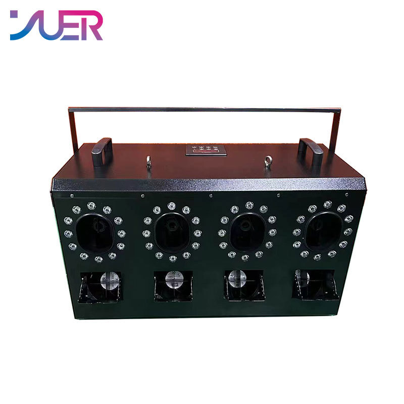 YUER FOG BUBBLE MACHINE DMX512 AND REMOTE SMOKE BUBBLE MACHINE WITH RGBW LED LIGHTS DJ STAGE EFFECT BUBBLE MACHINE