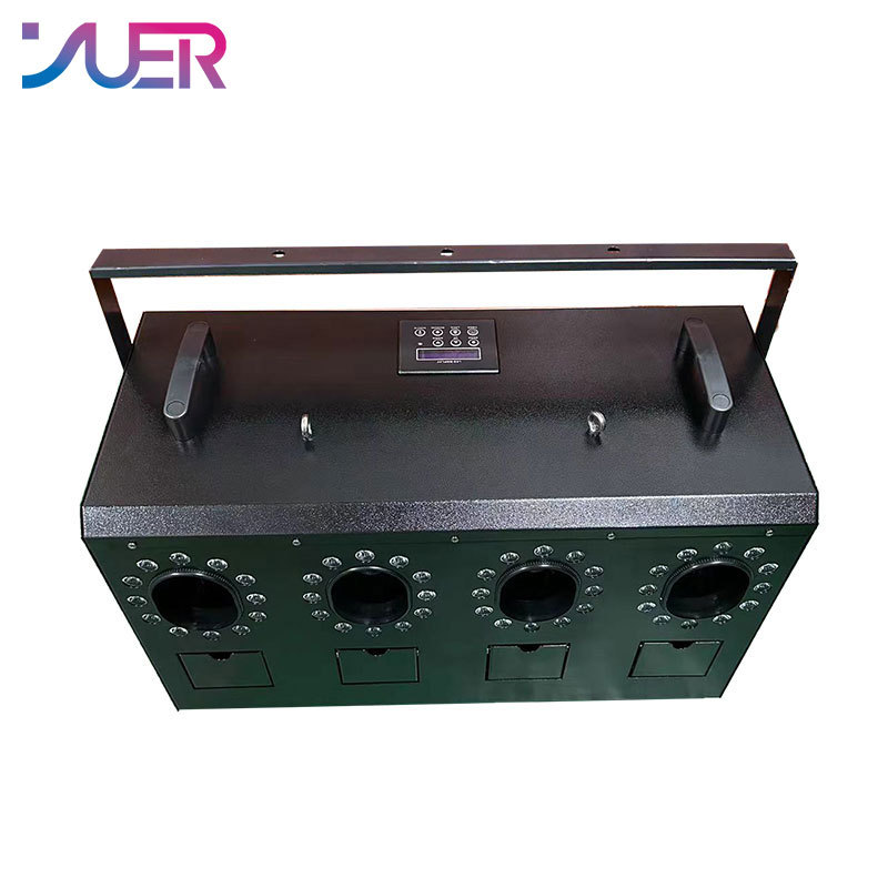 YUER FOG BUBBLE MACHINE DMX512 AND REMOTE SMOKE BUBBLE MACHINE WITH RGBW LED LIGHTS DJ STAGE EFFECT BUBBLE MACHINE