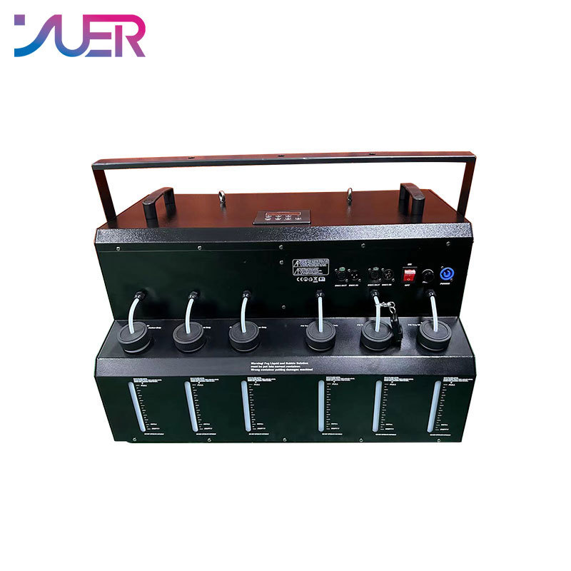 YUER FOG BUBBLE MACHINE DMX512 AND REMOTE SMOKE BUBBLE MACHINE WITH RGBW LED LIGHTS DJ STAGE EFFECT BUBBLE MACHINE