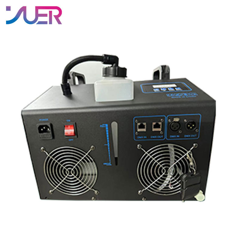 YUER Fog Bubble Machine DMX512 and Remote Smoke Bubble Machine With RGB LED Lights DJ Stage Effect Bubble Machine With 2 Wheels   3.0  2 Reviews
