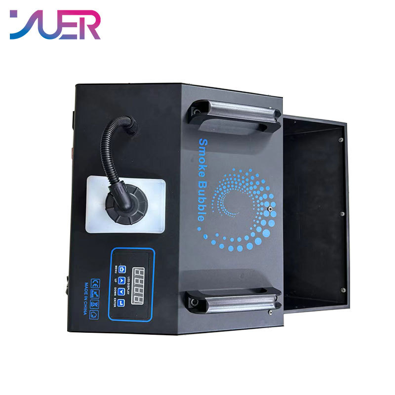 YUER Fog Bubble Machine DMX512 and Remote Smoke Bubble Machine With RGB LED Lights DJ Stage Effect Bubble Machine With 2 Wheels   3.0  2 Reviews