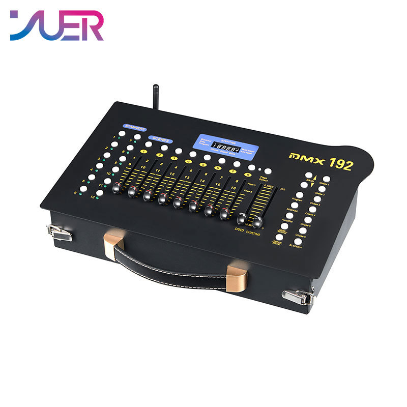 YUER Wireless Dmx 512 Controller 192CH Drawer With Accessories Dj Equipment Dmx 512 Console Stage Lighting For Led Par Moving Head Spotlight