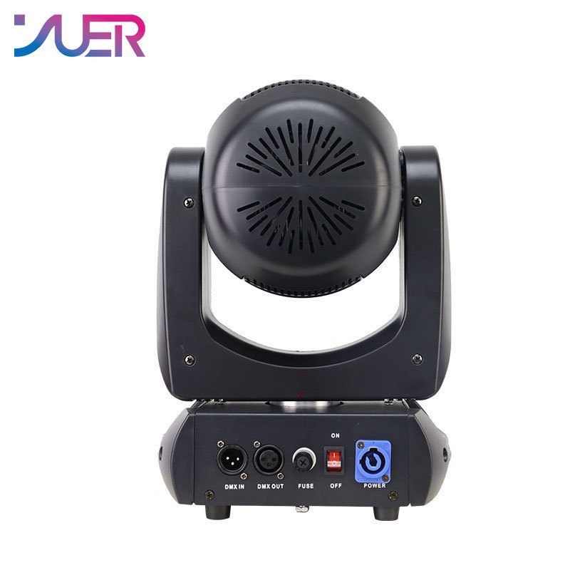 YUER Mini 200W LED Moving Head Light Beam Spot 18 Rotating Prisms With Ring Dj Dmx Stage Light Effect Light Disco Dj Bar Wedding Club