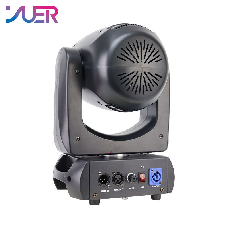 YUER Mini 200W LED Moving Head Light Beam Spot 18 Rotating Prisms With Ring Dj Dmx Stage Light Effect Light Disco Dj Bar Wedding Club