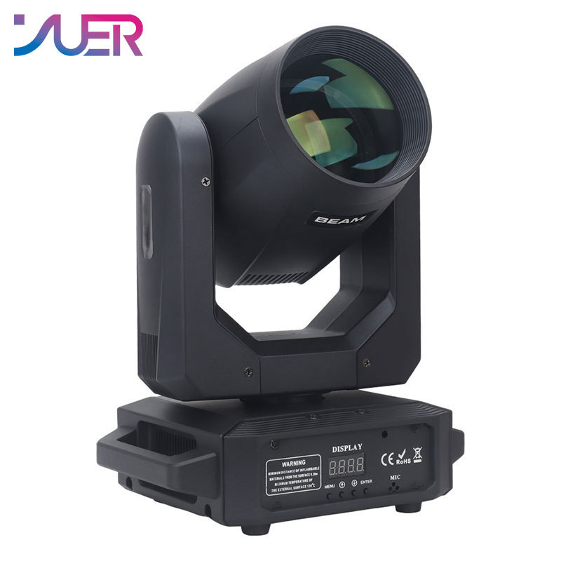 YUER NEW LED Moving Head Light 200W Beam+Spot+18 Rotating Prisms+Rainbow Effect Dj Dmx Stage Light Effect Light Disco Dj Bar