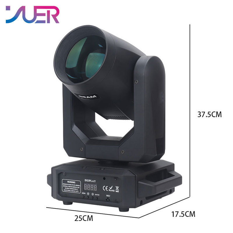 YUER NEW LED Moving Head Light 200W Beam+Spot+18 Rotating Prisms+Rainbow Effect Dj Dmx Stage Light Effect Light Disco Dj Bar