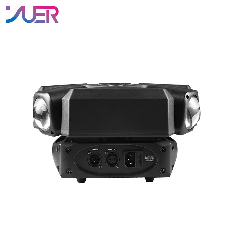 YUER LED 3 Head Beam Strobe Laser Stage Effect Light Disco Rotating Moving Head Light Bar Party Stage Performance DJ Equipment