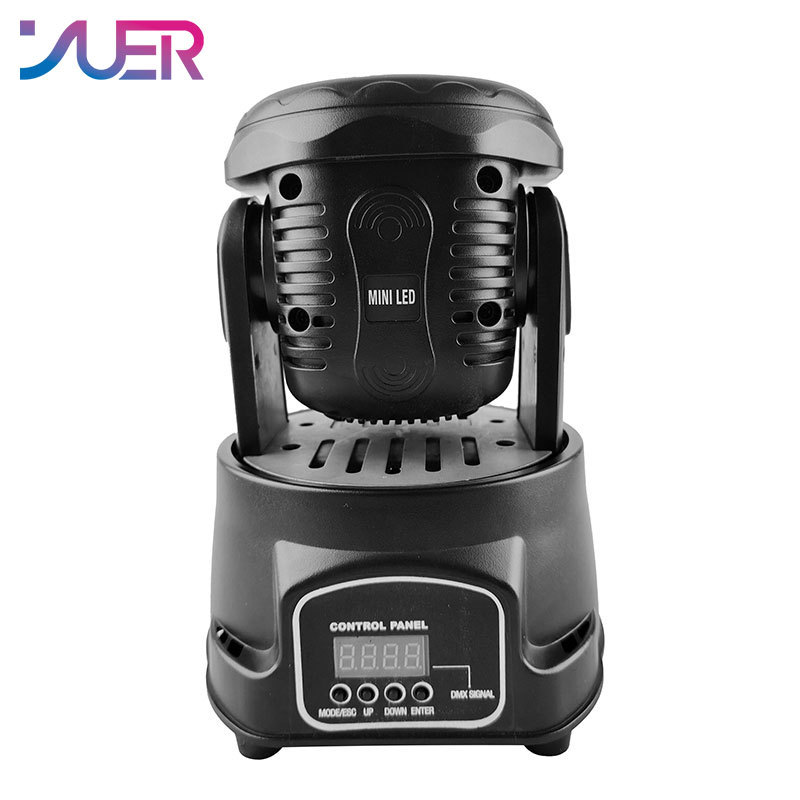 YUER Mini 40W LED RGBW 4IN1 Beam Moving Head Light With Dual Ring Strobe Stage Lights DMX512 Dj Disco Party Wedding Bar Stage Effects