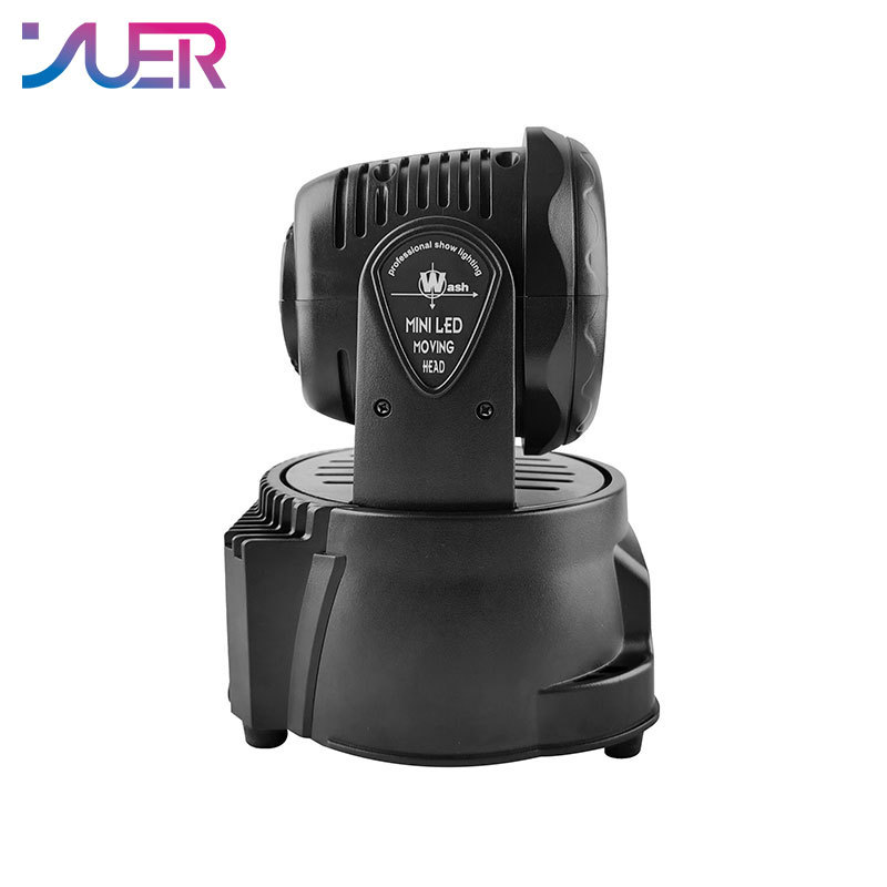 YUER Mini 40W LED RGBW 4IN1 Beam Moving Head Light With Dual Ring Strobe Stage Lights DMX512 Dj Disco Party Wedding Bar Stage Effects