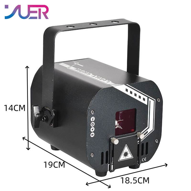 YUER APP control 2W 3D Animation Scanner DJ Laser Light With display ILDA DMX Beam Stage Projector Bar Club Disco Christmas Party Wedding Light