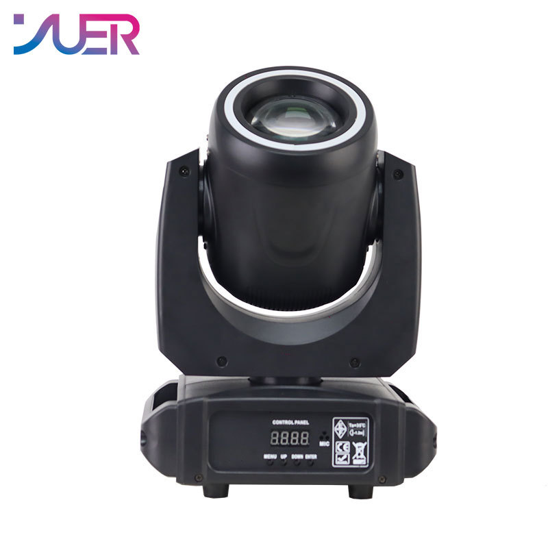 YUER DJ Party Lighting 16 Prisms 150W LED Moving Head High Bright Mobile Heads Beam Rainbow Effect For Home Disco Bar Stage Wedding