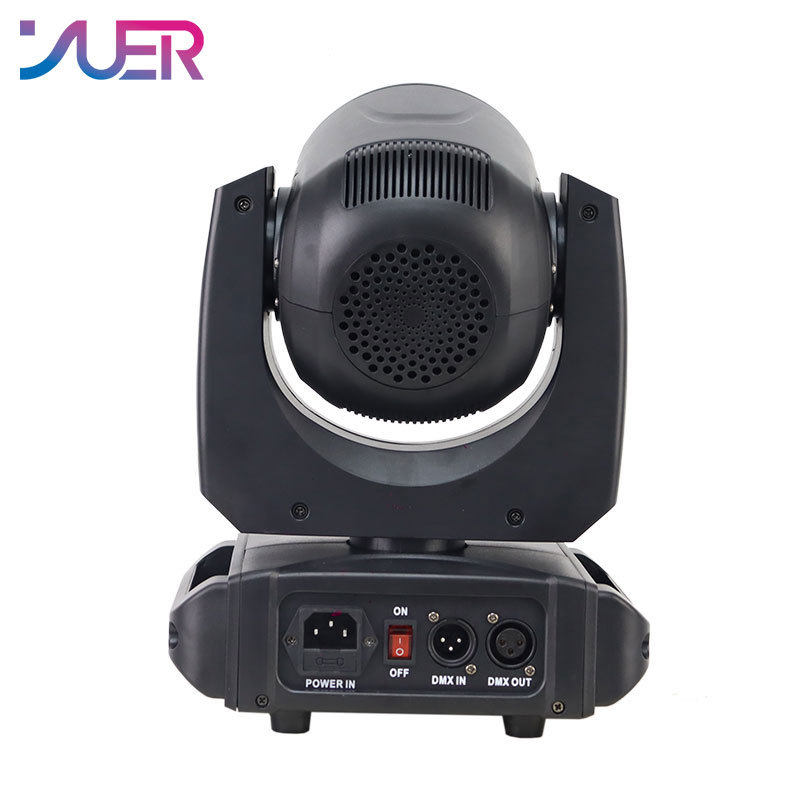 YUER DJ Party Lighting 16 Prisms 150W LED Moving Head High Bright Mobile Heads Beam Rainbow Effect For Home Disco Bar Stage Wedding