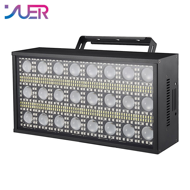 YUER 260W LED RGBW 4in1 Strobe Light White Linear Dimming DMX512 Super Bright Dj Party Wash Bar Strobe Stage Lighting Effects