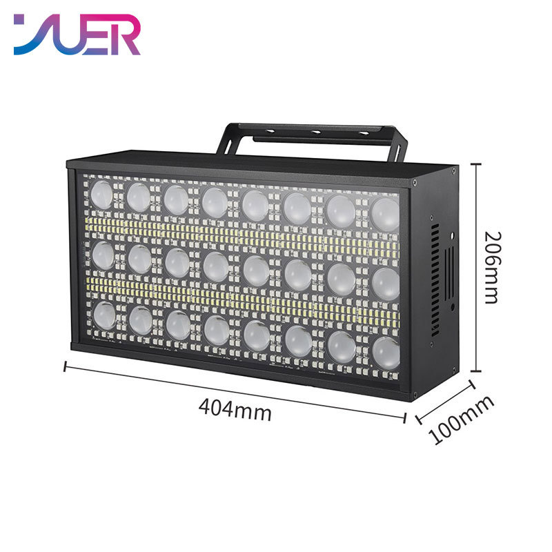 YUER 260W LED RGBW 4in1 Strobe Light White Linear Dimming DMX512 Super Bright Dj Party Wash Bar Strobe Stage Lighting Effects