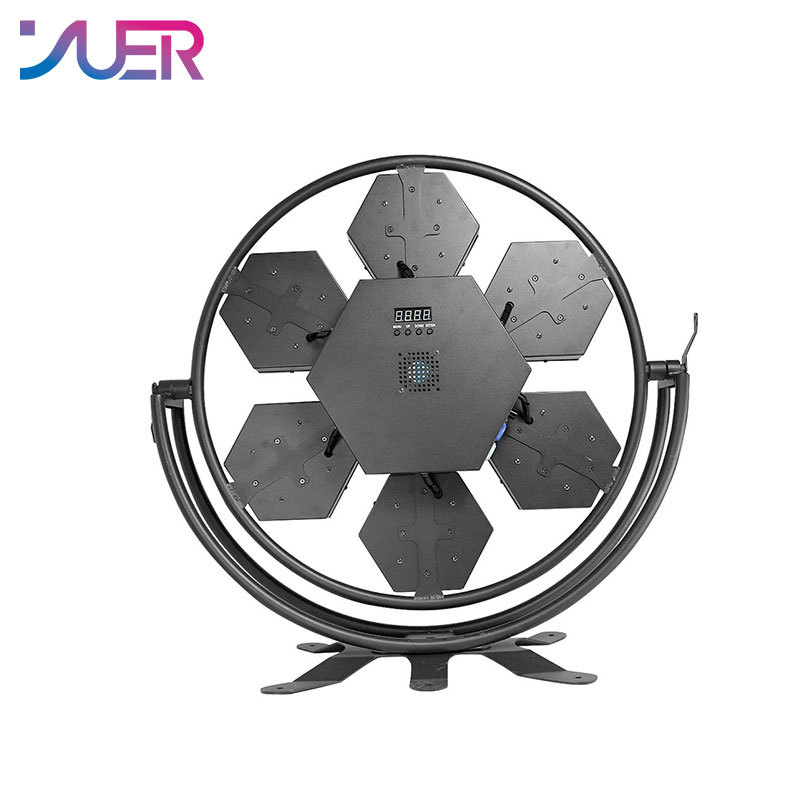 YUER New Stage Light 7pcs*100W LED Pixel Retro Light Background Light dj Nightclub bar Light 7pcs*100W warm white COB LED + 168pcs*0.3W RGB 3IN1 5050 LED