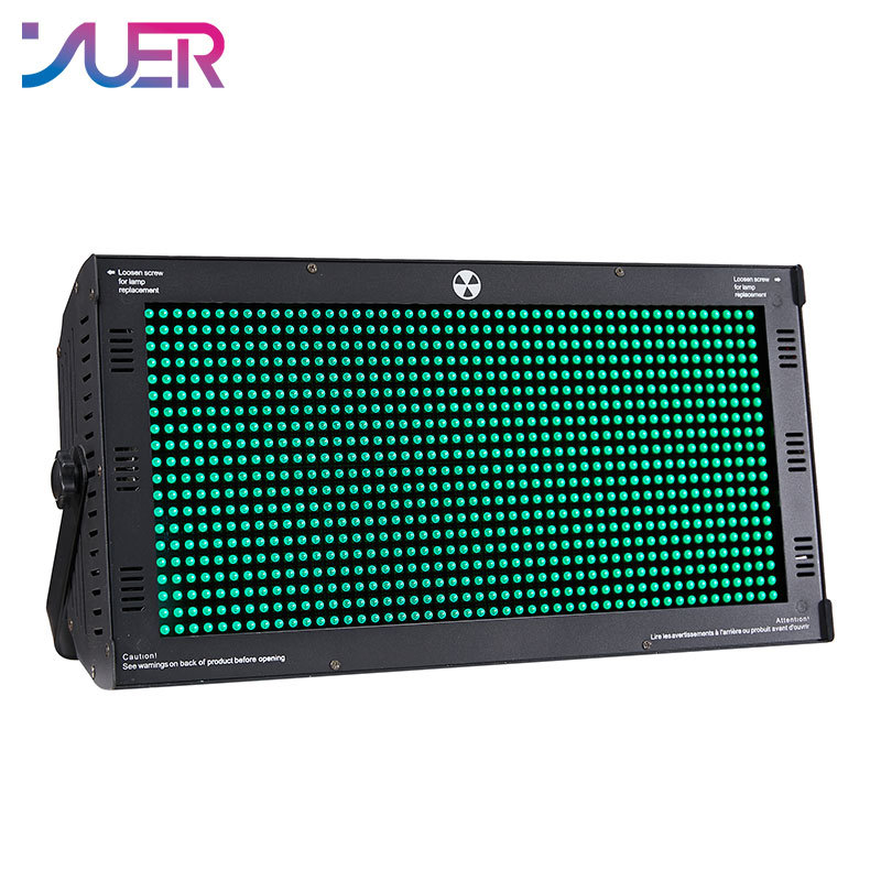 YUER 1000pcs LED 112 Zones RGB Strobe Lights DJ Party Light Holiday Music Club Sound Activated Flash Stage Effect Stroboscope Lamp