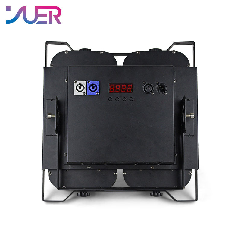 YUER LED COB 4 Eyes 4X100W Blinder Light DMX Stage Lighting Effect DMX Controller Club Show Night DJ Disco Professional Stage Lights