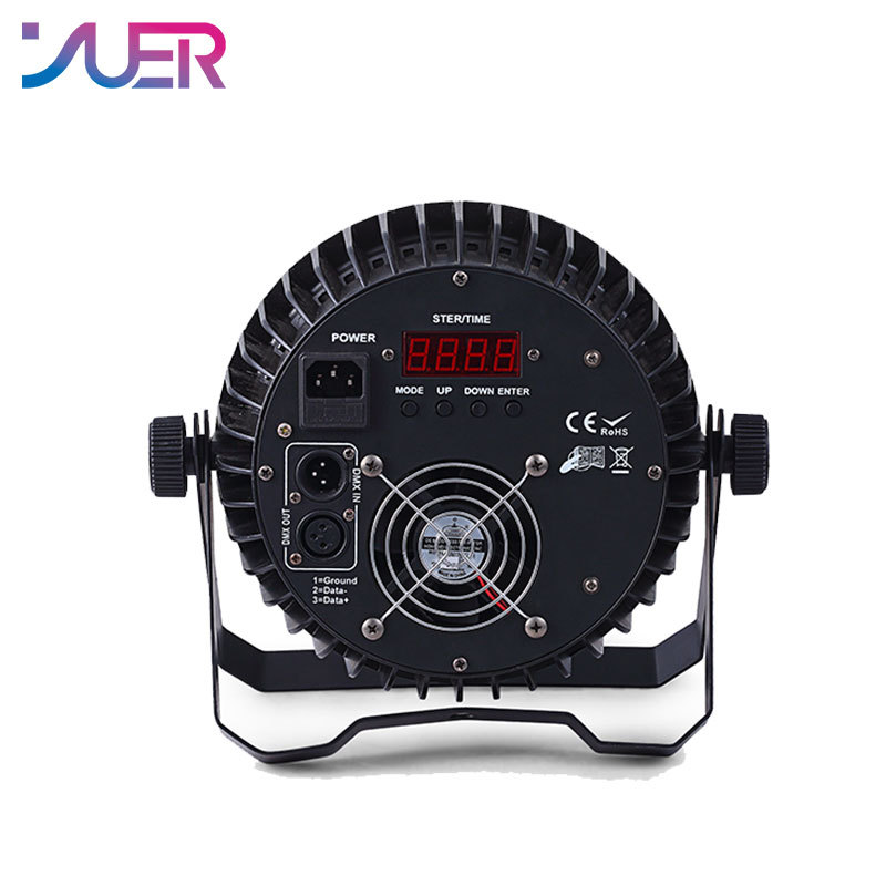 YUER Die-cast Alu. Led Par Light 54x3W RGB 3in1/54x3W RGBW 4in1 DMX Stage Lights Business Lighting High Power Light Party KTV Disco DJ 6 sold in last 15 hours