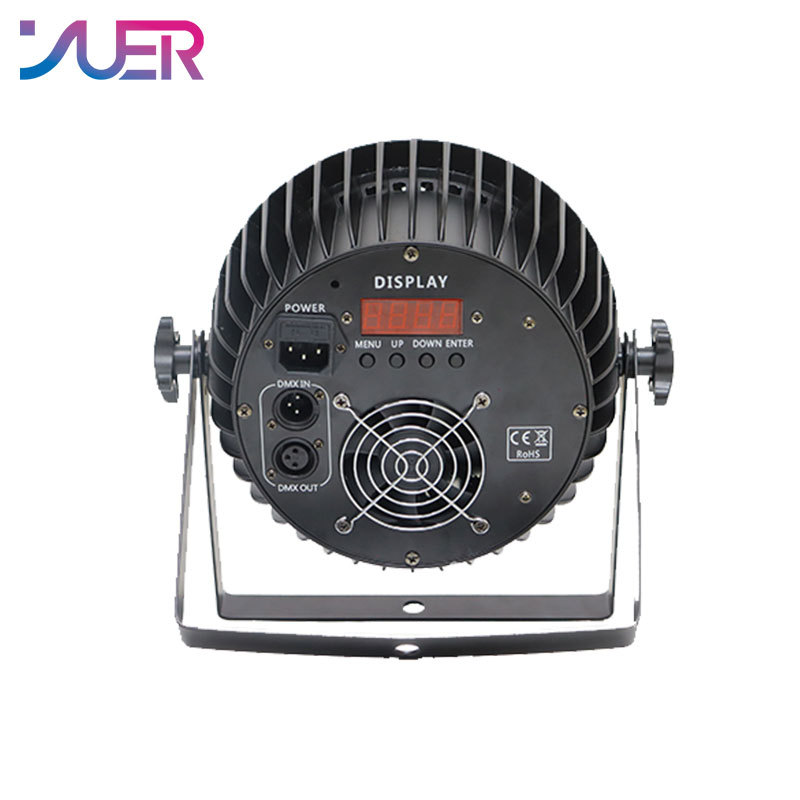 YUER Aluminum Alloy LED Par Lights 18X10W RGBW 4in1/18X15W RGBWA 5in1//18x18W RGBWA+UV 6in1 LED Lighting DMX512 Disco Light Professional Stage Bar Dj Equipment
