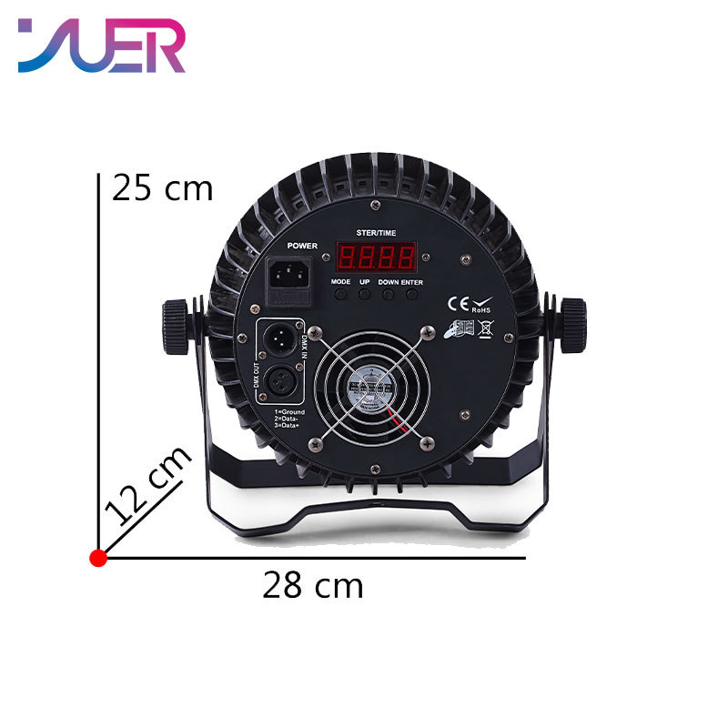 YUER Die-cast Alu. Led Par Light 54x3W RGB 3in1/54x3W RGBW 4in1 DMX Stage Lights Business Lighting High Power Light Party KTV Disco DJ 6 sold in last 15 hours
