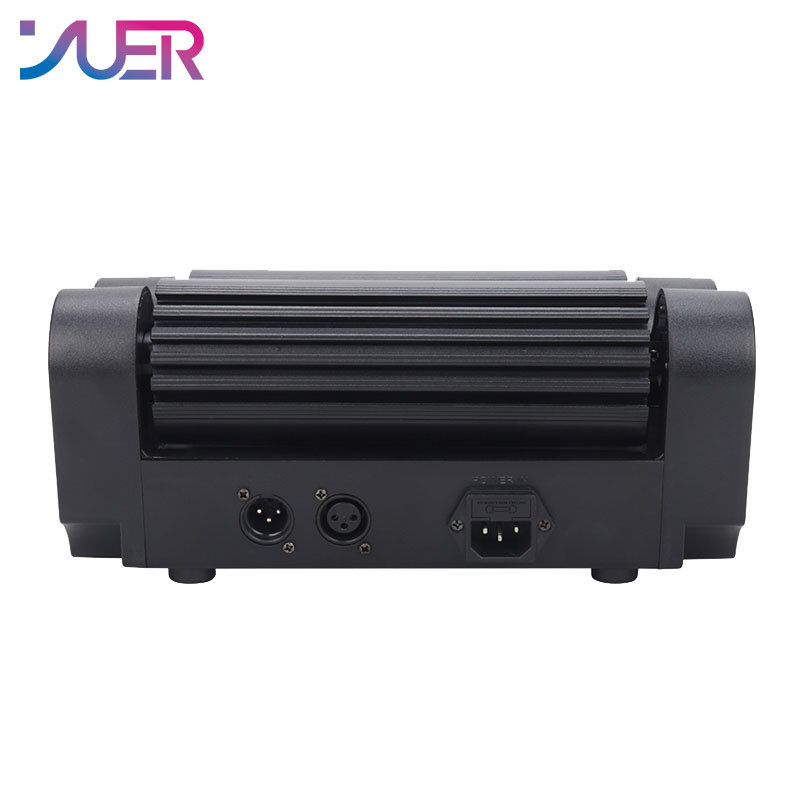 YUER Mini LED 8x6W RGBW Moving Head Light LED Spider Beam Stage Lighting DMX 512 Spider Light Good for DJ Nightclub Party
