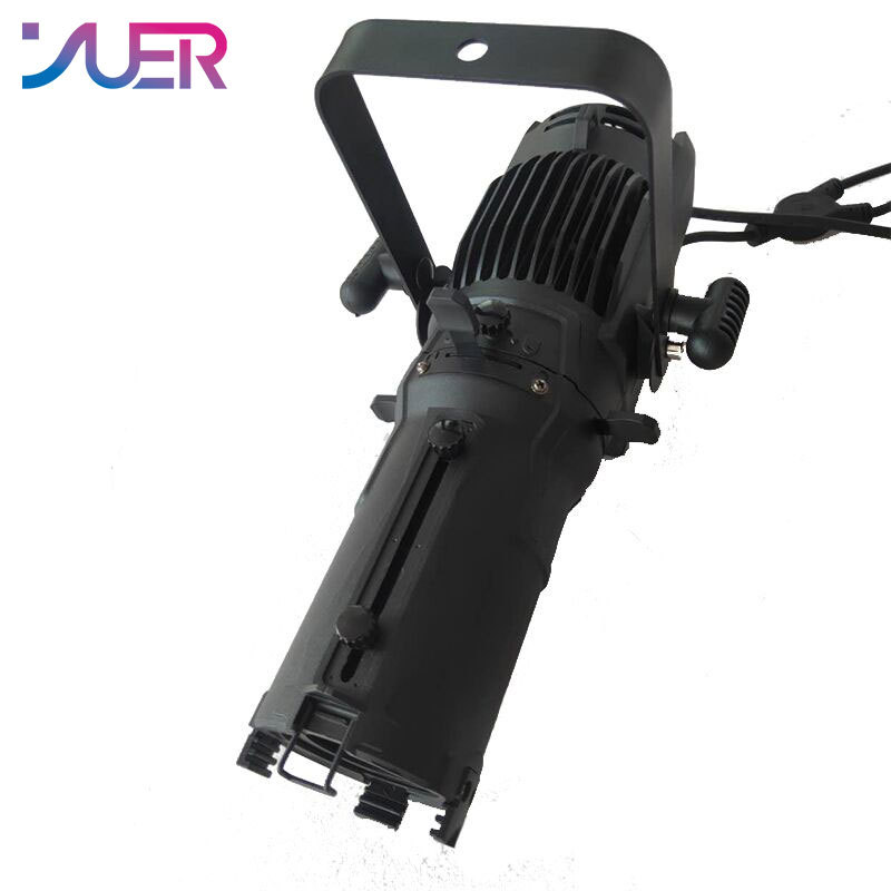 YUER 60W Mini Zoom LED Profile Spot Light Professional 3200K/5600K DMX512 Follow Logo Projector For Party Stage DJ Show