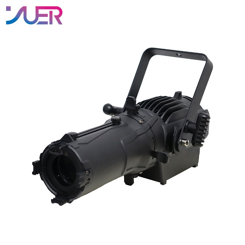 YUER 60W Mini Zoom LED Profile Spot Light Professional 3200K/5600K DMX512 Follow Logo Projector For Party Stage DJ Show