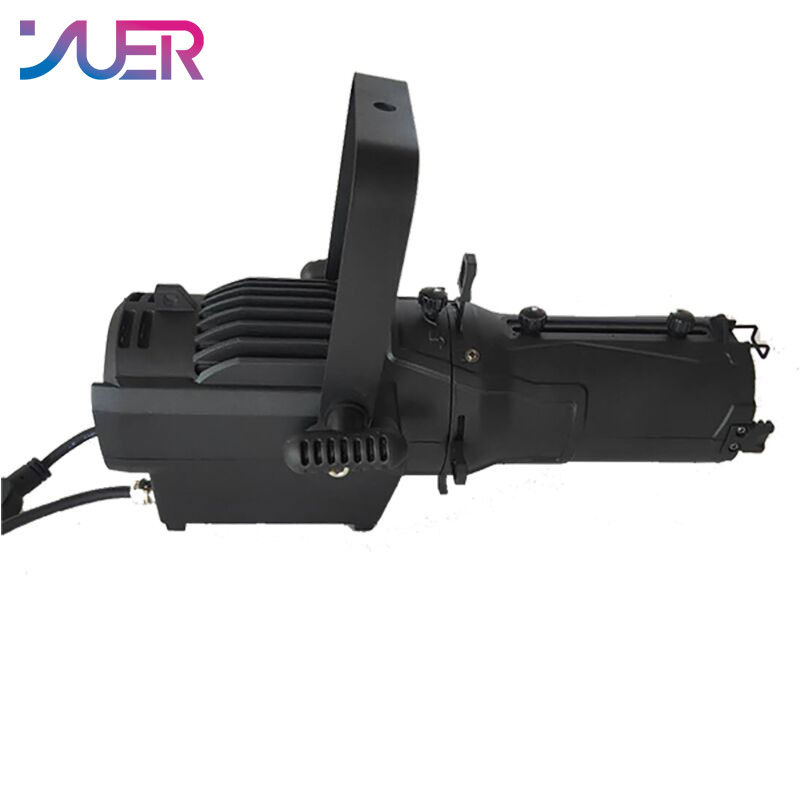 YUER 60W Mini Zoom LED Profile Spot Light Professional 3200K/5600K DMX512 Follow Logo Projector For Party Stage DJ Show