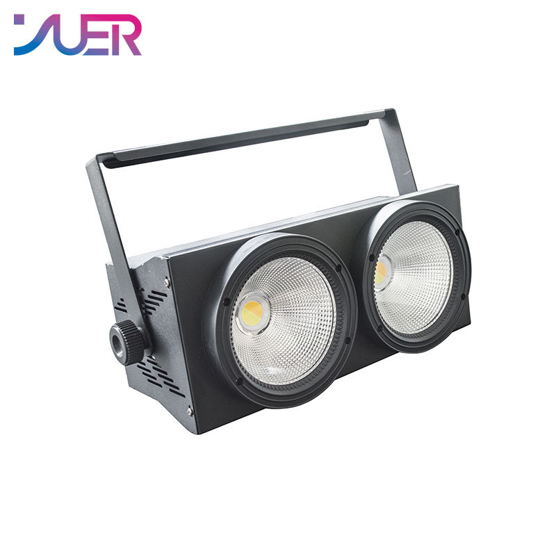 YUER 2Eyes 2x100W White+Warm White 2IN1 LED COB Blinder Light Cool and Warm White Professional DJ Party Stage Effect Lighting