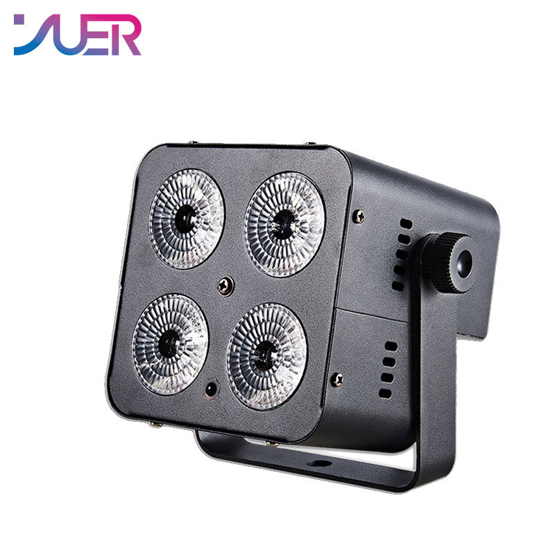 YUER 4x15W RGBW 4in1 LED Par Can Wash Stage Effect Lighting For DJ Disco Home Party DMX Control Sound Auto Remote Modes