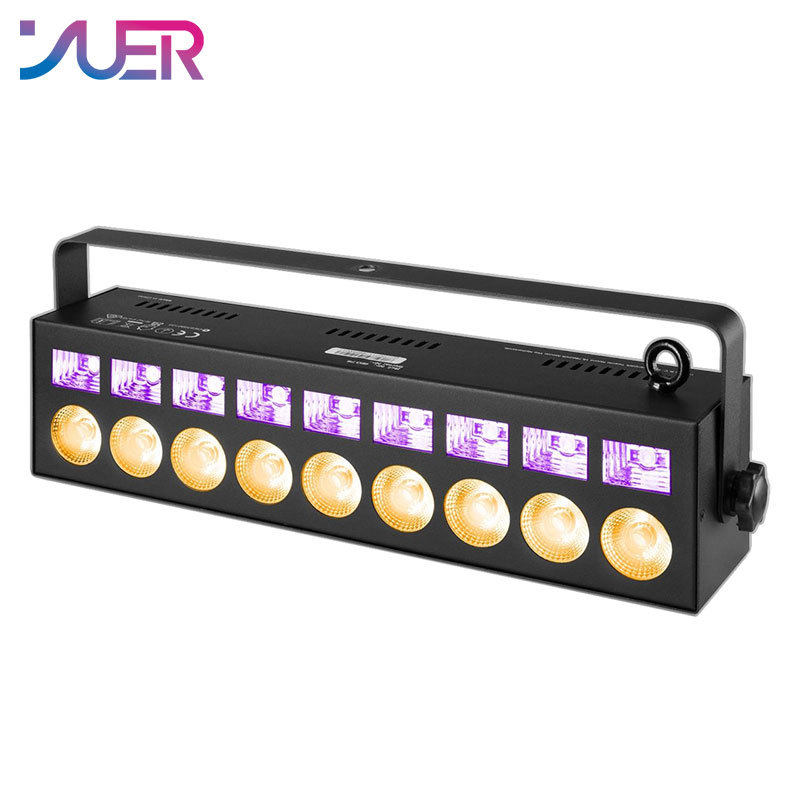 YUER LED Bar 2in1 Effect RGBW & UV Sound Control Lights DMX Control Music Rhythm Colorful LAMP DJ Disco Car TV Desktop Decora Lights