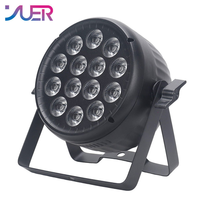 YUER 14X15W RGBW Par light DJ Disco Laser Light Projector Strobe Stage Effect Wedding Xmas Holiday Party Lamp Gift Holiday Bar Club Lights