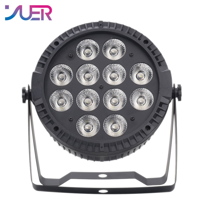 YUER NEW Mold 12x6W RGBWA 4 in 1 LED Par Light Wireless Remote Control Stage Light For Dance Club Birthday Party Wedding DJ Disco