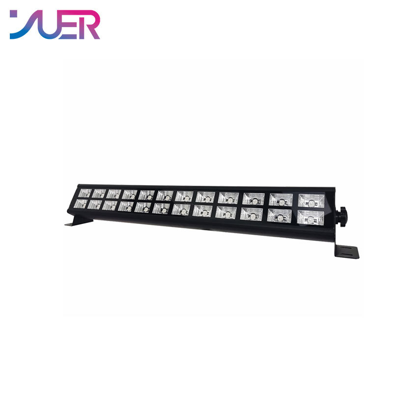 YUER 24X3W LED Double Row UV Bar Stage Light DMX512 DJ Club Disco Party UV Par Lamp Purple Wall Washer Spot Light Dance Floor