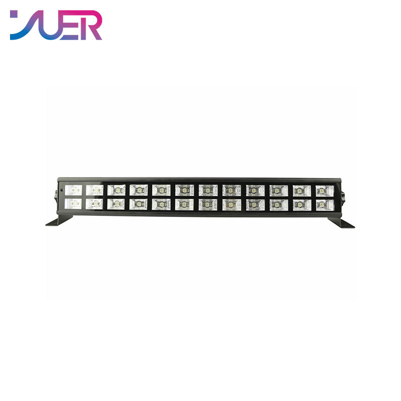 YUER 24X3W LED Double Row UV Bar Stage Light DMX512 DJ Club Disco Party UV Par Lamp Purple Wall Washer Spot Light Dance Floor