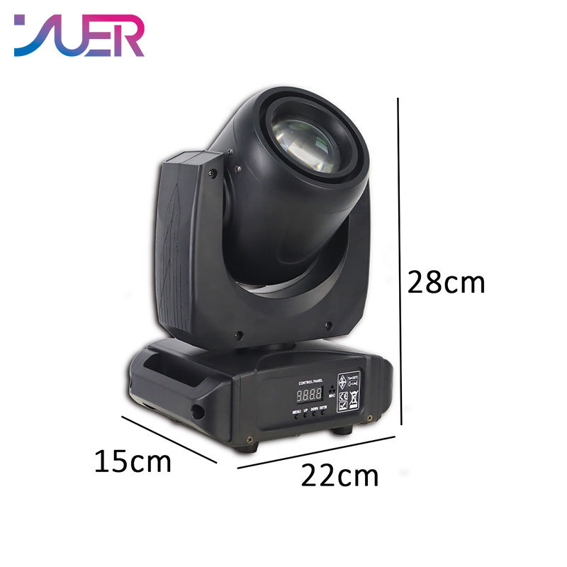 YUER 150W LED Moving Head Beam Light With Rainbow Effect Professional 16 Prisms Stage Lighting For Show Disco Dj Party Club Lights