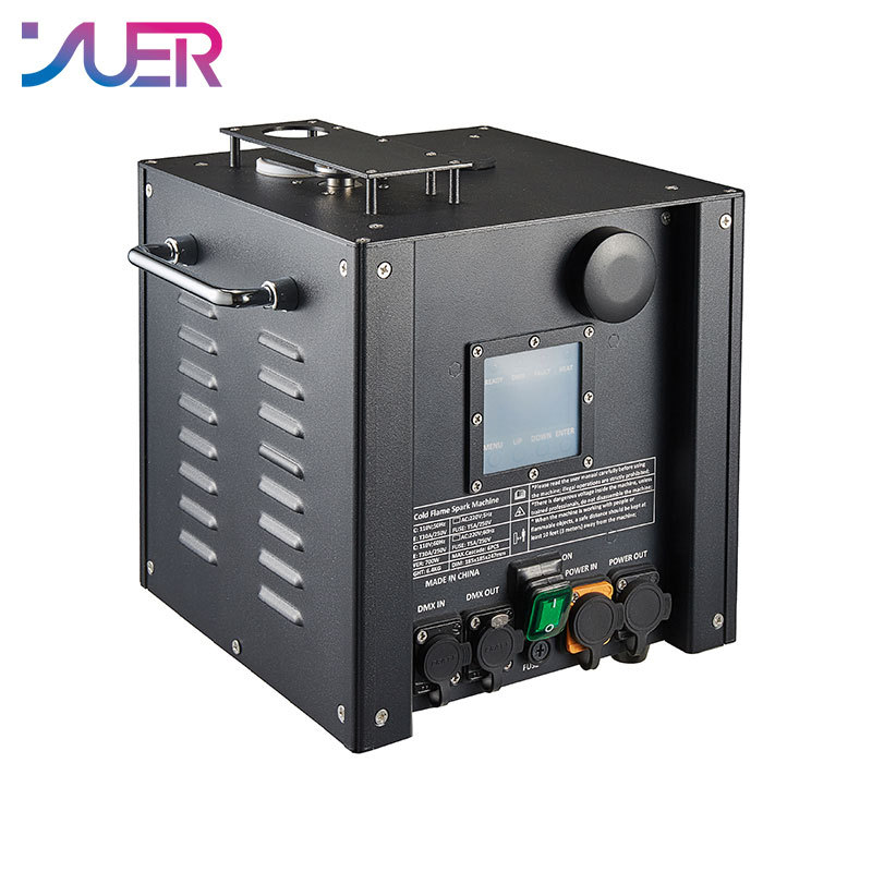 YUER NEW Waterproof 700W Cold Spark Machine Cold Fireworks Wedding Sparkler Fountain DMX Remote Control Spray for Party DJ Show