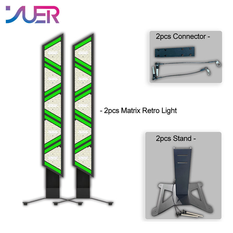 YUER 5x60W Amber LED Retro Flash Light With Auxiliary Blacklight DMX512 DJ Sound Party Music Dance Club DJ Disco Stage Effect S-Tribe