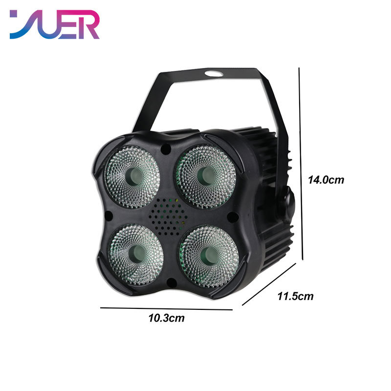 YUER 4 Eyes LED RGB 3IN1 Par Light DMX512 Voice Contro For DJ Disco Stage Dance Hall Party Indoor Bar Professional background light