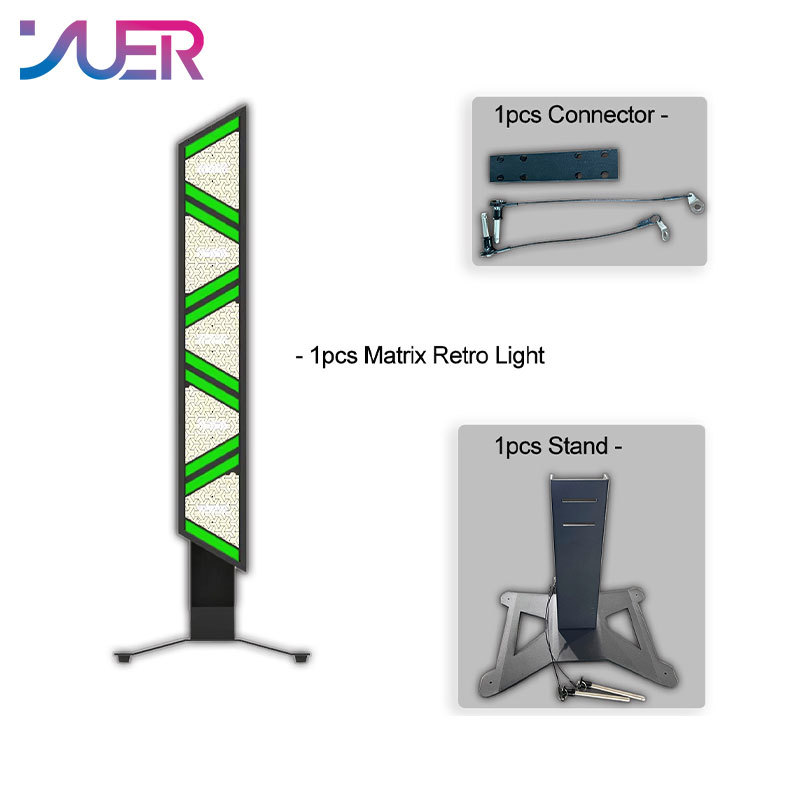 YUER 5x60W Amber LED Retro Flash Light With Auxiliary Blacklight DMX512 DJ Sound Party Music Dance Club DJ Disco Stage Effect S-Tribe