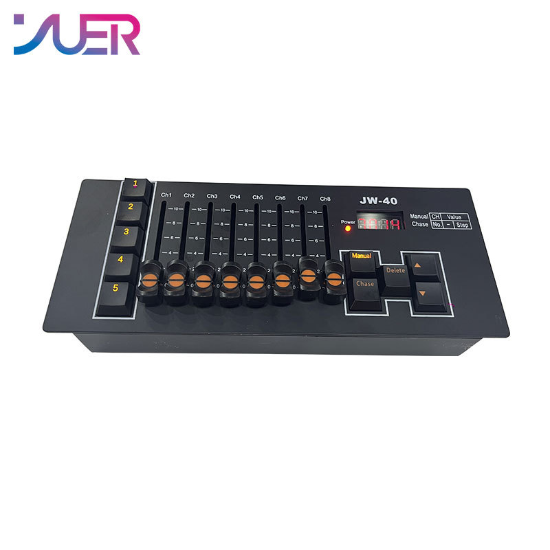 YUER Stage Light LED Mini 40CH Dmx Controller LED Par Light DJ Light Console For Moving Heads Led Disco Lighting Effect Console